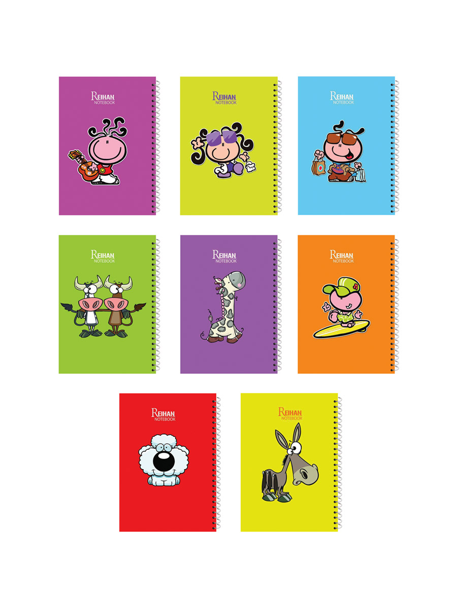 دفتر مشق فانتزی طرح شخصیت سازی – فنر تک (80 برگ)