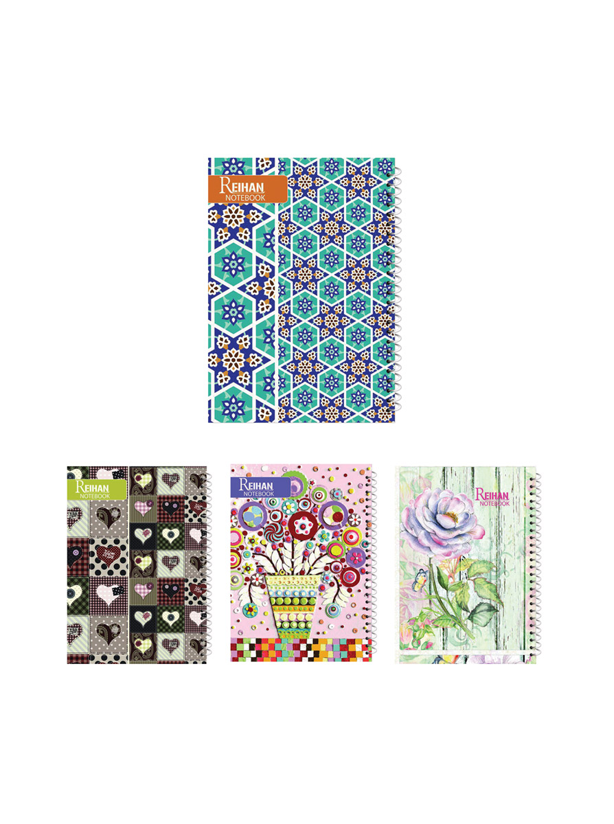 دفتر کلاسیک طرح تکسچر – فنرتک (80 برگ)