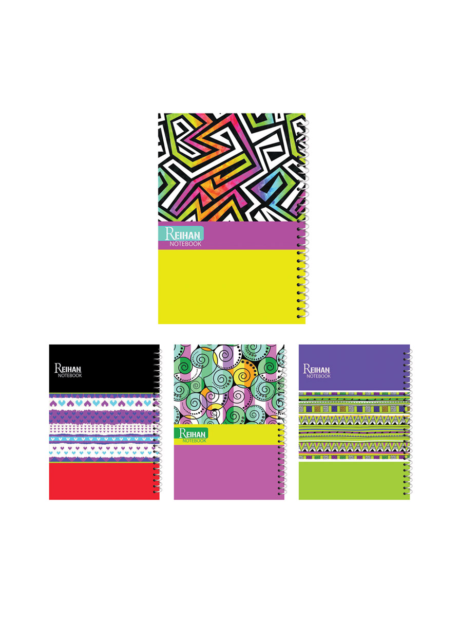 دفتر جلد طلقی کلاسیک – فنرتک (100 برگ)