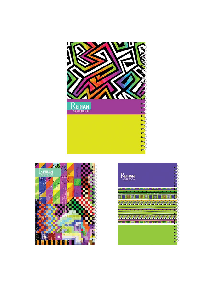 پخش عمده دفتر سیمی طلقی طرح کلاسیک (100 برگ)