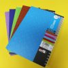 دفتر رحلی خطی جلد طلق رنگی – سیمی (160 برگ)