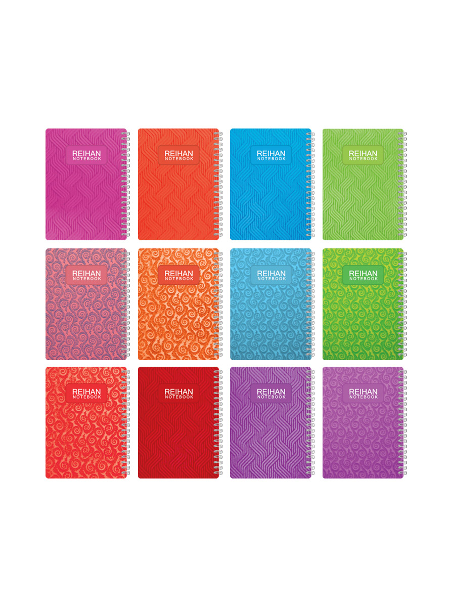 دفترچه یادداشت طلقی 1/8 فنردوبل (100 برگ)