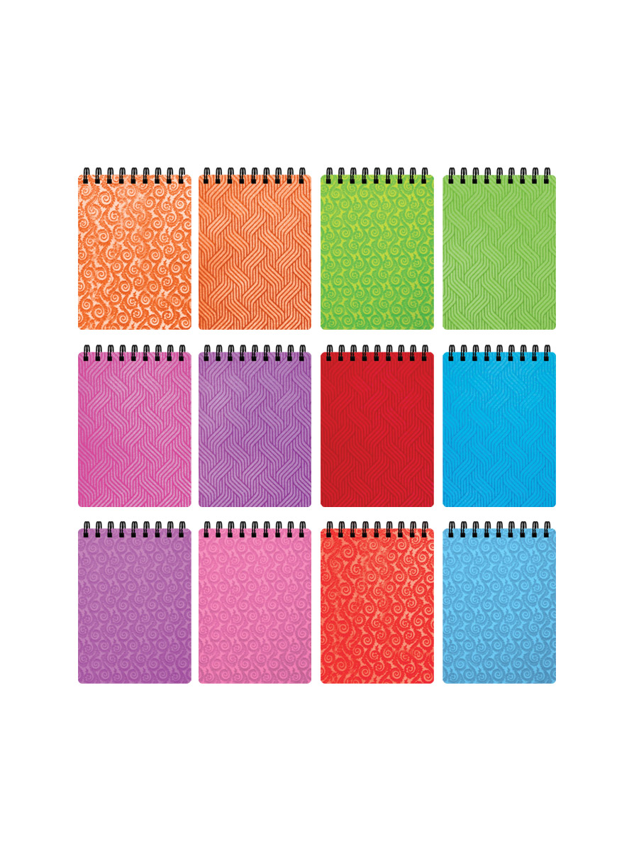 پخش عمده دفترچه یادداشت طلقی 1/16 فنردوبل (100 برگ)