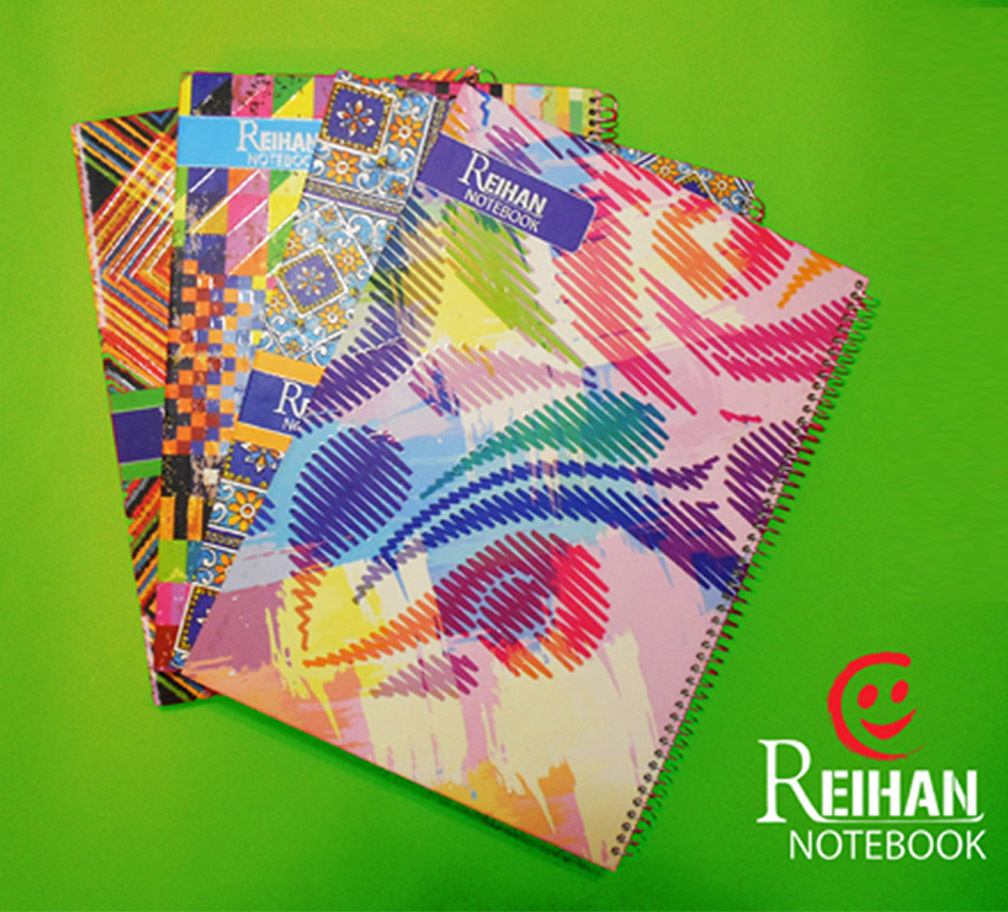 دفتر 100 برگ جلد سخت سلفون رحلی – فنر تک