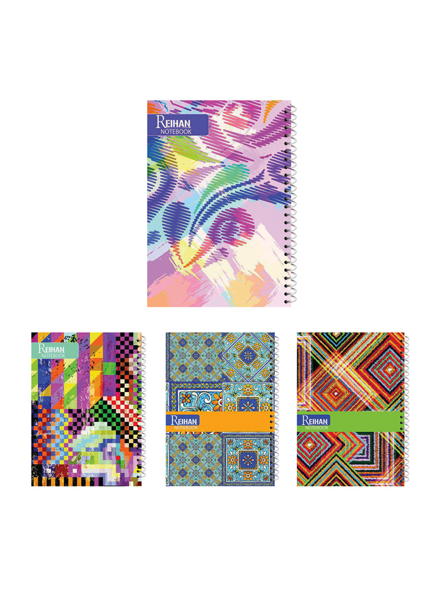 فروش عمده دفتر رحلی سلفونی فنری (100 برگ)