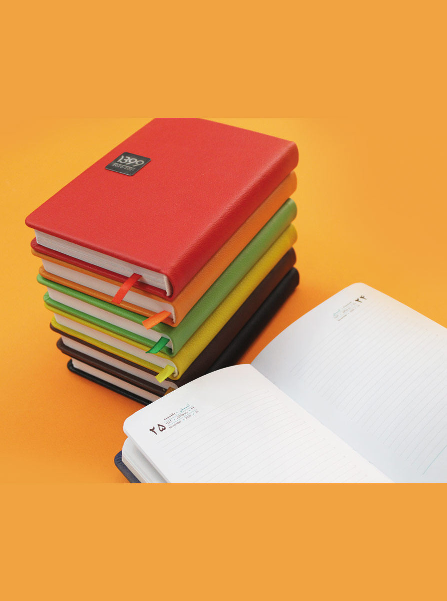 سررسید نیم وزیری چرم پی وی سی