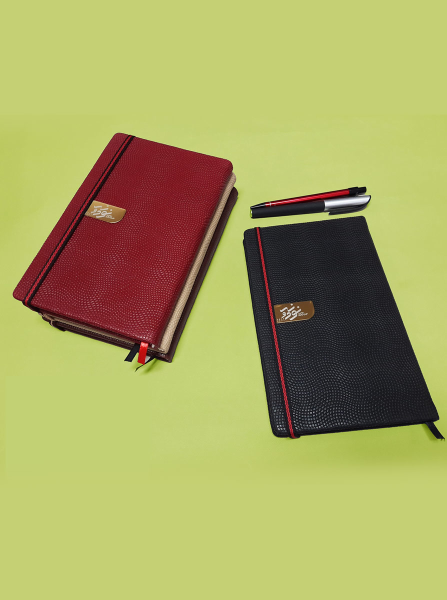 سررسید دستیار جلد چرم پوست ماری