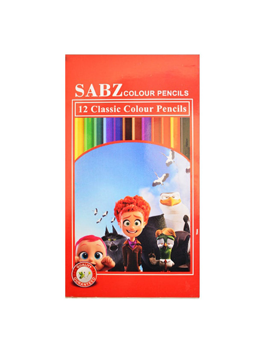 sabz-12coloured-pencil مداد رنگی روزنامه ای سبز