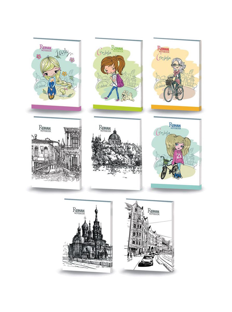 فروش عمده دفتر مشق کلاسیک زمینه سفید (100 برگ)